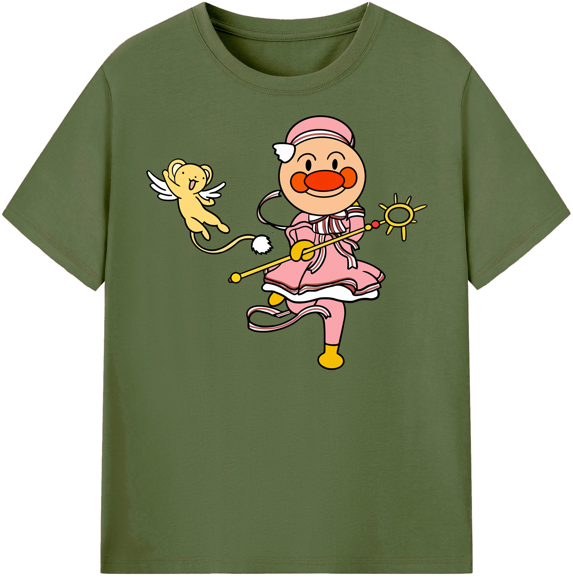（画像用） アンパンマン Anpanman 綿100％半袖Tシャツ（フロントプリント）